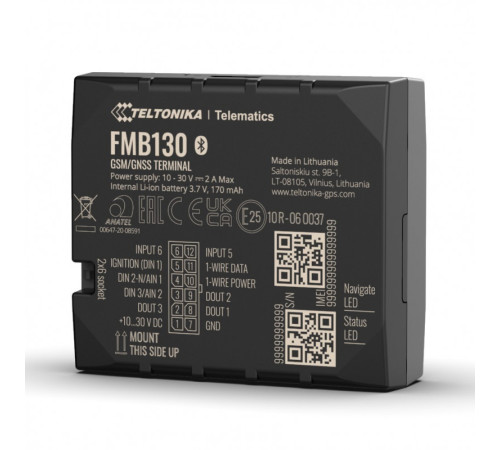 GPS-трекер Teltonika FMB130 с гибкими входами и Bluetooth