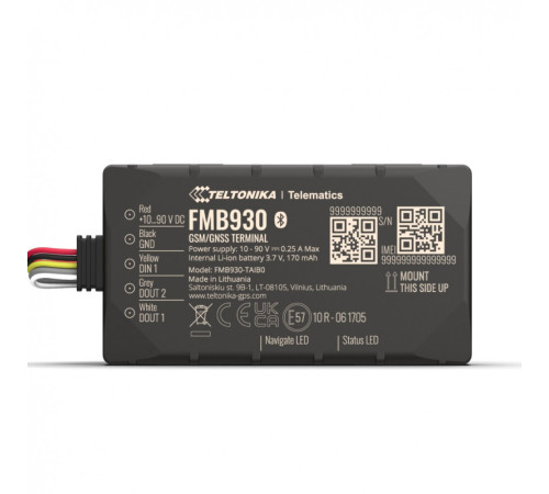 GPS-трекер Teltonika FMB930 для электротранспорта до 90 В
