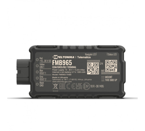 Водозащищенный GPS-трекер Teltonika FMB965 с автономной батареей