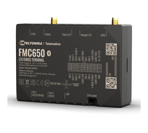 Профессиональный 4G GPS-трекер Teltonika FMC650 с тахографом