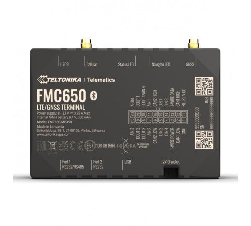 Професійний 4G GPS-трекер Teltonika FMC650 з тахографом