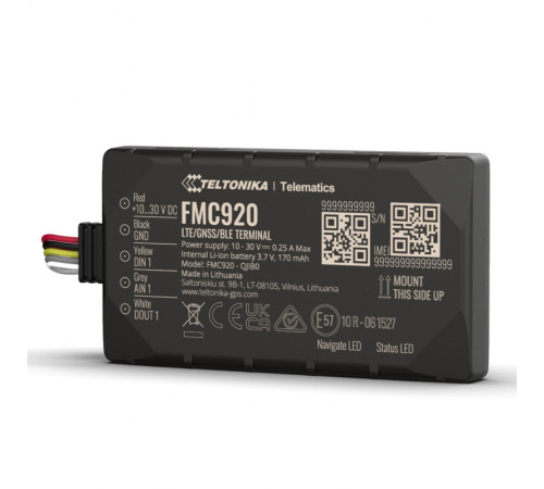 Компактный 4G GPS-трекер Teltonika FMC920 для мониторинга