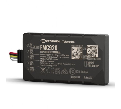 Teltonika FMC920 Compact 4G GPS Tracker for Monitoring