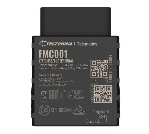 OBD 4G GPS-трекер Teltonika FMC001 с Bluetooth