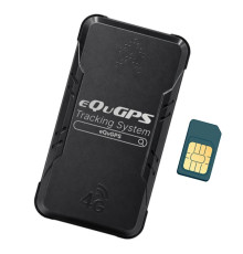 Фото: GPS маяк eQuGPS Q-BOX-M 4500 4G - компактный автономный маяк; вид корпуса и комплект.