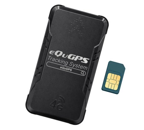 Фото: GPS маяк eQuGPS Q-BOX-M 4500 4G - компактный автономный маяк; вид корпуса и комплект.