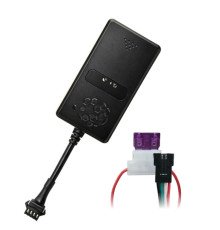 Фото: GPS трекер eQuGPS Track 4G ABCR - 4G, SIM, ACC, блокировка, реле; вид устройства и комплект подключения.