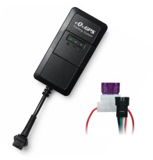 Фото: GPS трекер eQuGPS Track ACR — ACC, блокування, реле; вигляд пристрою та комплект підключення.