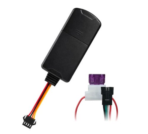 Фото: GPS трекер eQuGPS Track 4G Mini ABCR - 4G, SIM, ACC, блокировка, реле; вид устройства и комплект подключения.