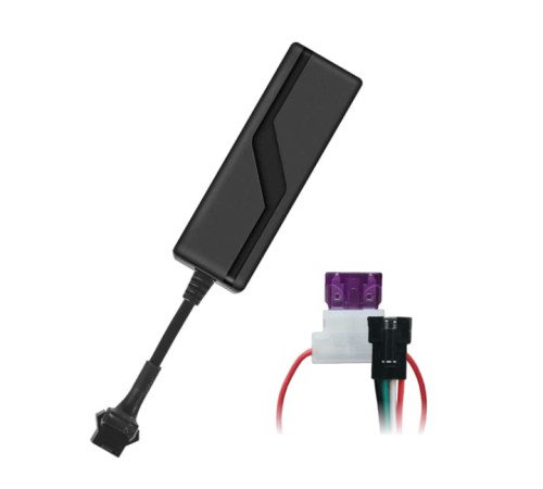 Фото: GPS трекер eQuGPS Track Slim ABCR - SIM, ACC, блокировка, реле; вид устройства и комплект подключения.