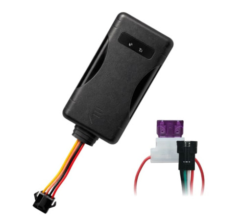 Фото: GPS трекер eQuGPS Track 4G+WiFi ABCR — Wi‑Fi, SIM, ACC, блокировка, реле; вид устройства и комплект подключения.